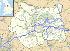 Lage von Leeds im West Yorkshire County