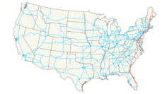 Die Strecke der Interstate